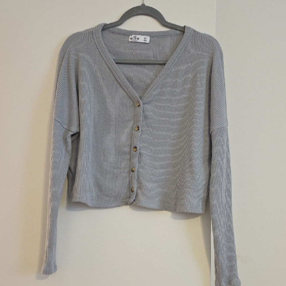 a new day Light Gray V-Neck Cardigan